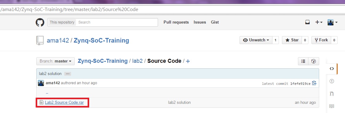 GitHub Zynq SoC Training Source Code Repository